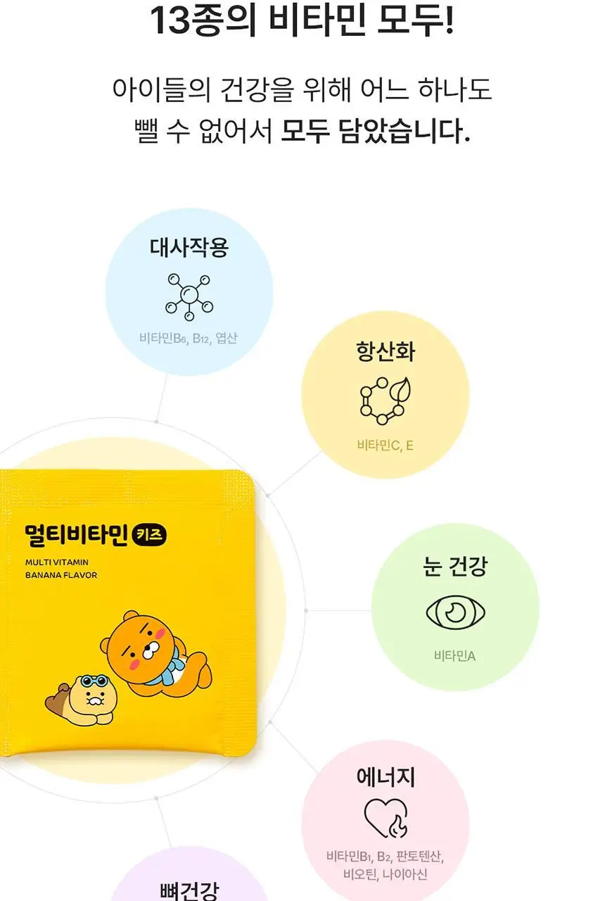 [덴프스X카카오프렌즈] 멀티비타민 키즈 2/3박스 상세페이지 11